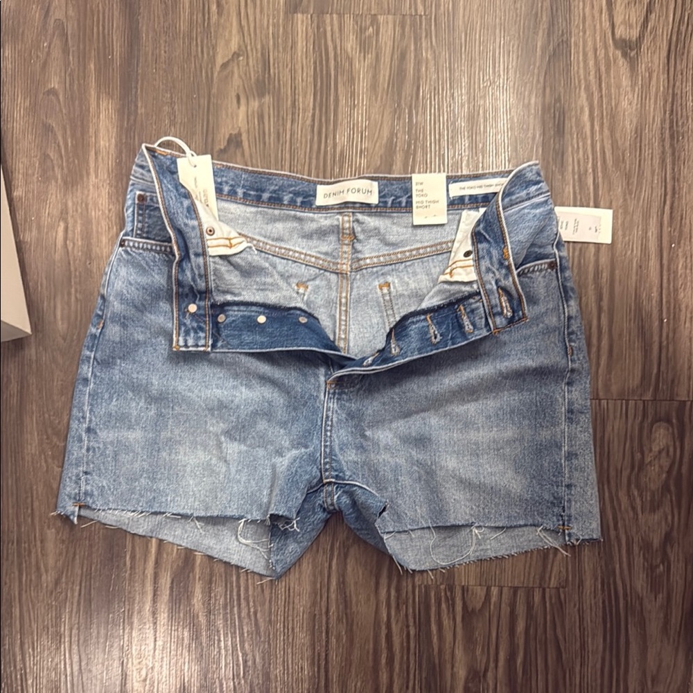 Denim Forum Light Blue Jean Shorts